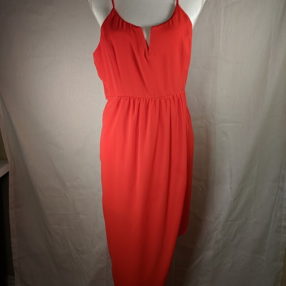EXPRESS Asymmetrical Coral Dress Size 12